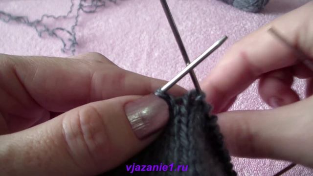 Носки с косой пяткой. Часть III - Socks with oblique heel. Part III смотреть онлайн