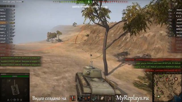 WOT: Эль-Халлуф - КВ-1С - 3 фрага смотреть онлайн