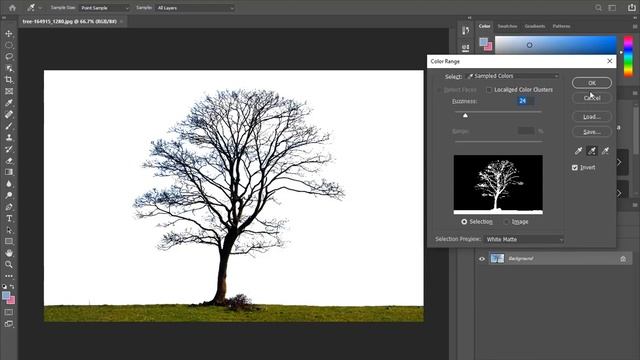 how to remove background in photoshop | cut out an image | Using color range смотреть онлайн