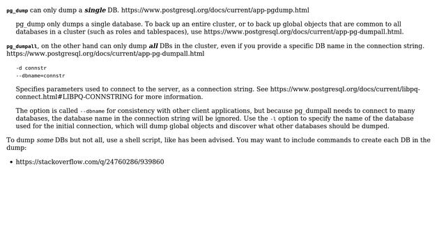Databases: How to dump multiple databases of the same cluster in single execution? (2 Solutions!!) смотреть онлайн