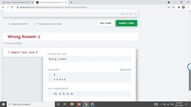 Hacker rank python runner up score solution | Hacker rank solutions in Telugu | Hacker rank смотреть онлайн