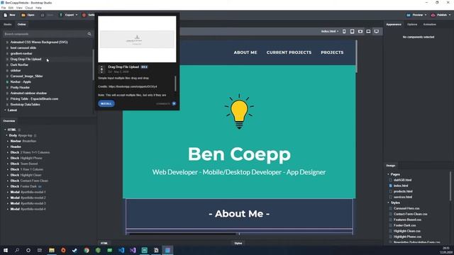 How to use Bootstrap Studio - Online Elements - Ben Coepp смотреть онлайн