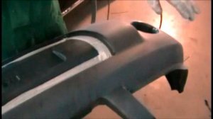 Подготовка нового бампера к покраске