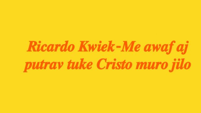 Ricardo Kwiek - Me awaf aj putrav tuke Cristo muro jilo Dewleske Gila 🙌❤️ смотреть онлайн