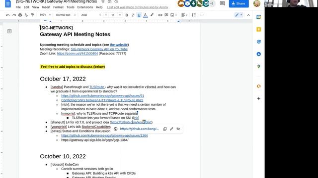 SIG Network Gateway API Bi0Weekly Meeting for 20221017 смотреть онлайн