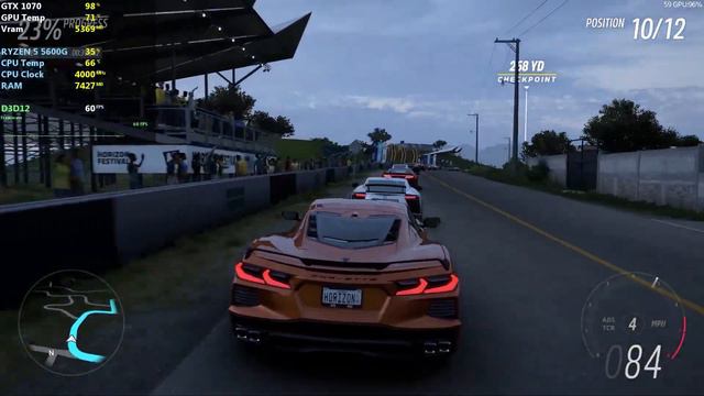 Forza Horizon 5 GTX 1070 + Ryzen 5 5600G смотреть онлайн