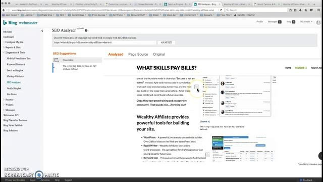 Bing Webmaster SEO Analyzer смотреть онлайн