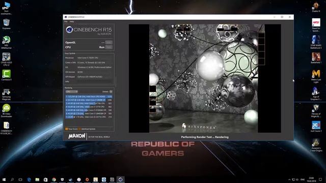 MAXON SING BENCH I7 7820X TEST 4.4 GHZ 1.0 V смотреть онлайн