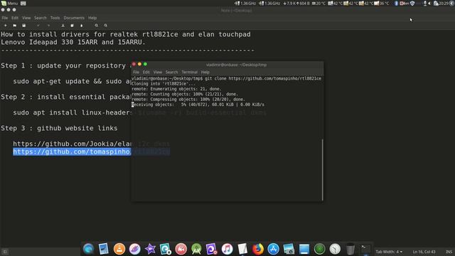 How to enable wifi and touchpad on lenovo 330 ryzen Linux Mint смотреть онлайн