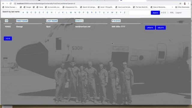 Java prototype with SQLite and Bootstrap (React not used here) смотреть онлайн