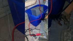 Двухконтурный котел заработал от аккумулятора.