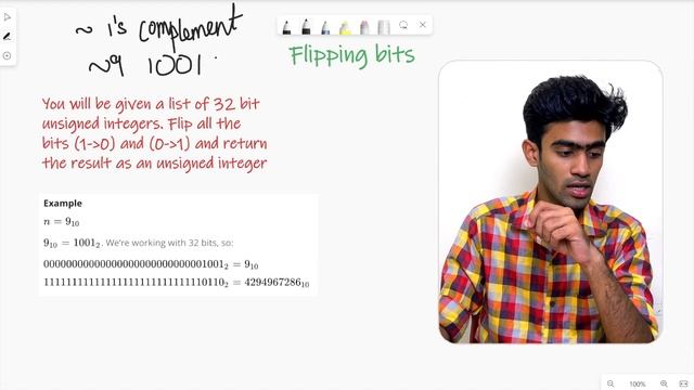 Flipping Bits | HackerRank | Problem Solving | Tamil | code io смотреть онлайн