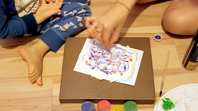 СМОТРЕТЬ Картина пеной для бритья подарок Папе WATCH Painting with shaving cream gift for Dad смотреть онлайн