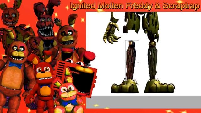 [Fnaf | Speed Edit] Making Ignited Molten Freddy & Scraptrap! смотреть онлайн