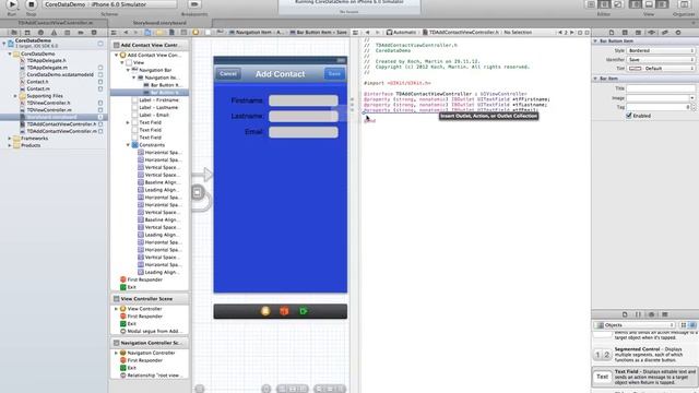 iOS6 CoreData Demo with StoryBoard смотреть онлайн