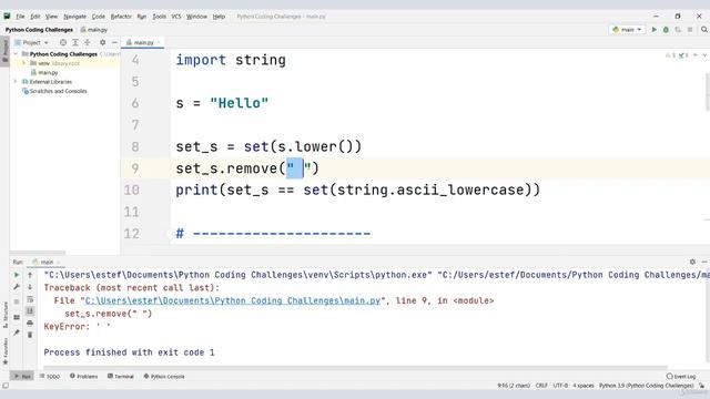 11 Python Tutorial || Check if String Contains All Letters in the Alphabet смотреть онлайн