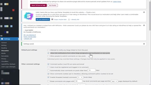 Disable Comments and Pingbacks in WordPress смотреть онлайн