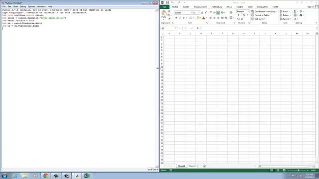 1 - Python and Excel using win32com - Hello World смотреть онлайн
