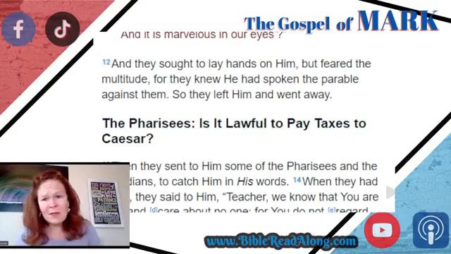 Mark 12 - Part A -Bible Read Along - Special Guest Heather Fowler смотреть онлайн