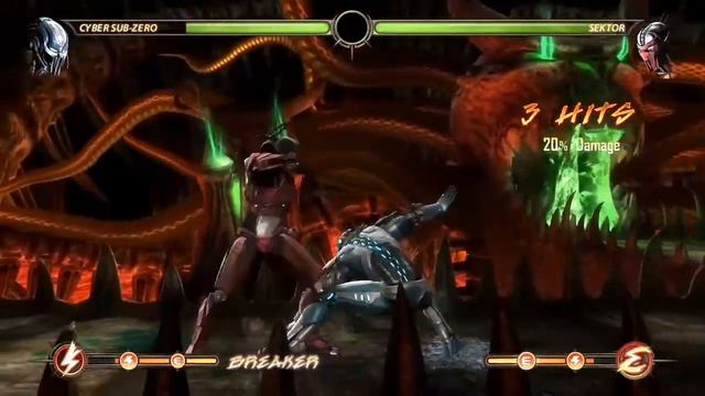 Mortal Kombat 9 Cyber Sub-Zero Ladder on Medium смотреть онлайн