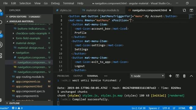 Angular Material Tutorial in Hindi #08 Navigation - Menu смотреть онлайн