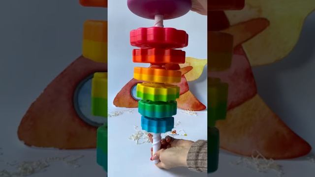 Пирамидка шестеренки для малышей смотреть онлайн