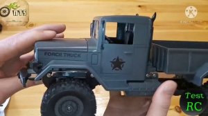 Обзор модели rc "Mx model" Военный грузовик USA M35 4x4 масштаб 1/16 ( fayee,wpl,mn)