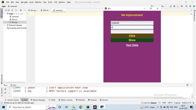kivy @ python simple app смотреть онлайн