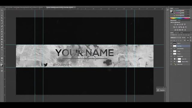 Call of Duty YouTube Banner Template /w Free Download! Photoshop Speed Art! смотреть онлайн
