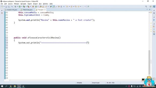 11.1 Clase Encapsulare, metode, constructori, getter si setter cu exemple in Java (part2) смотреть онлайн