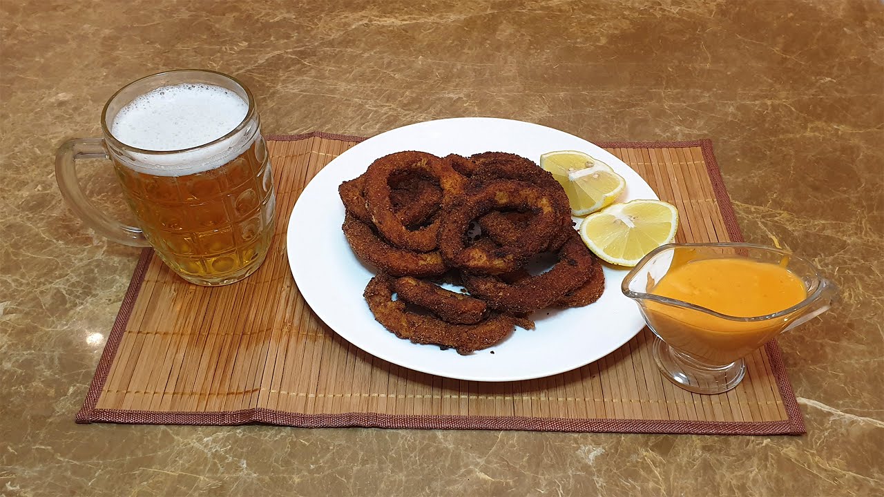 ОСТРЫЕ кольца кальмара под пиво / кальмары в кляре / закуска к пиву смотреть онлайн