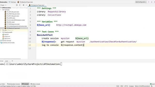 Part 10- Authentication Types | Basic Authentication | Rest API Testing using Robot Framework смотреть онлайн