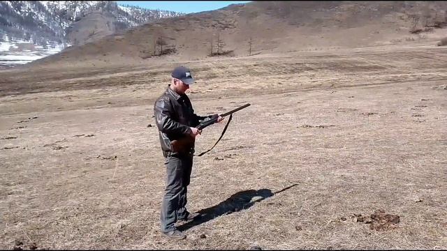 Испытание ружья ИЖ-43Е по мишени смотреть онлайн