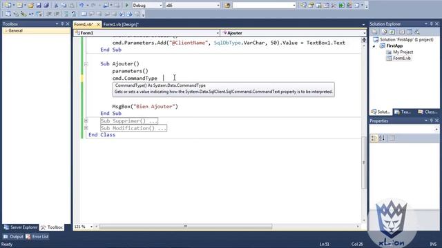 Using Stored Procedure in sqlCommand into Visual Studio - ADO.NET - 10 смотреть онлайн