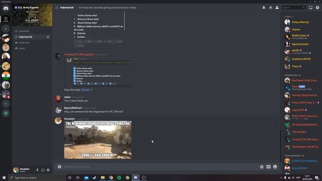 Speedrun US Army Esports Discord Ban Any%