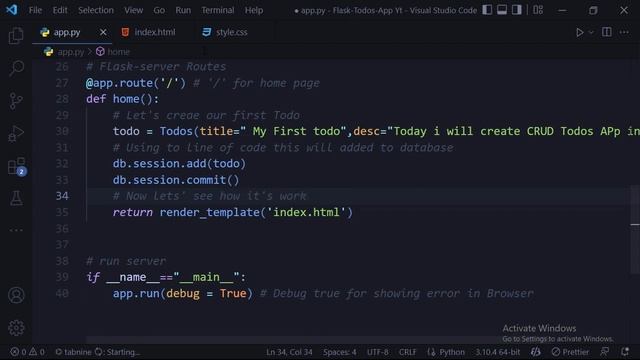 CRUD app using Flask-python code || Flask Todo App - No Talking смотреть онлайн
