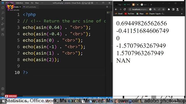 PHP Asin Function - PHP Tutorials смотреть онлайн