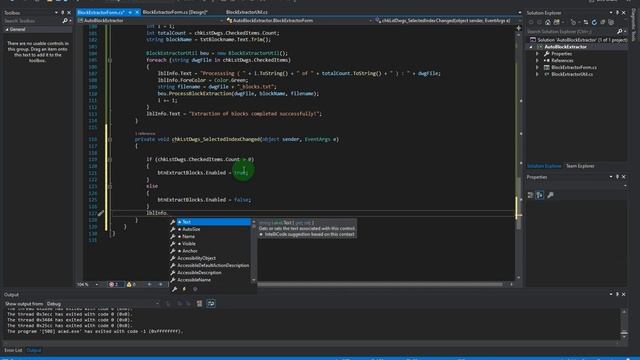 Project: Automatic Block Extractor - Using C# with Windows Form (6 of 6) смотреть онлайн