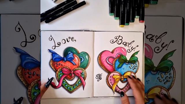 Обзор законченного скетчбука формата А5 от  Almasketch? #обзорскетчбука #sketchbooktour