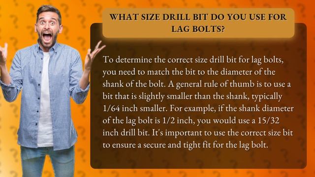 What size drill bit do you use for lag bolts? смотреть онлайн