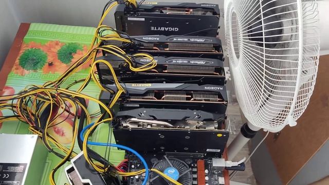 ⛏️ Asrock H510 Pro Btc+, запустил RX6700XT через майнинговый порт.