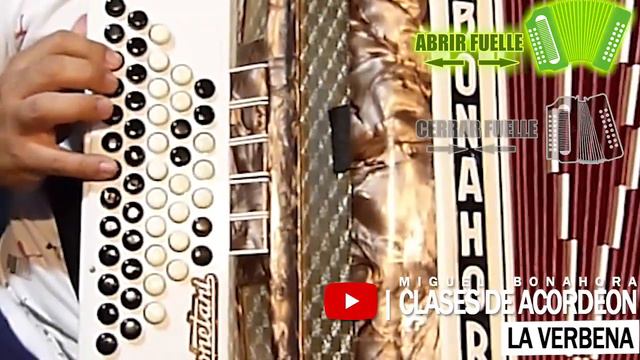 LA VERBENA - TUTORIAL DE ACORDEON смотреть онлайн