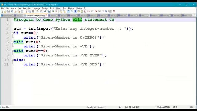 Python elif Statement || Python Control Structures || Python Branching Control Structures || #49 смотреть онлайн