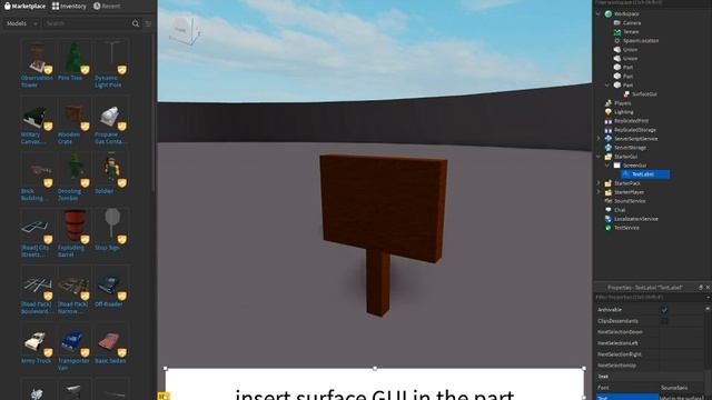 How to put Text on a Part | Roblox Studio смотреть онлайн