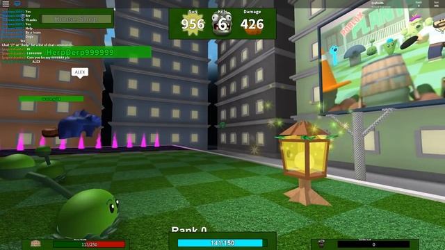 PLANTS VS. ZOMBIES IN ROBLOX! смотреть онлайн