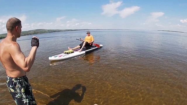 Кресло для сапа с мотором , Саратов , Широкий буерак, остров безымянный. смотреть онлайн