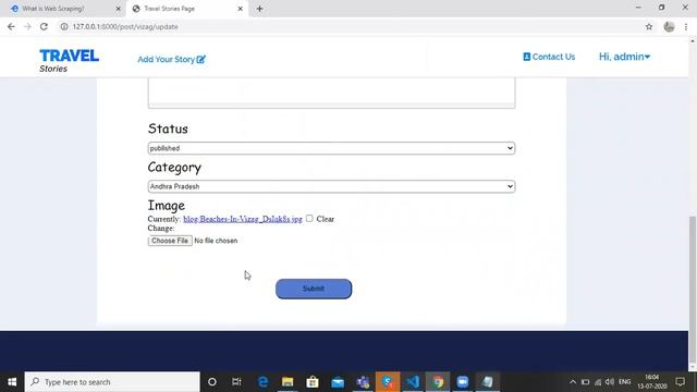 Travel stories site using Python with Django смотреть онлайн