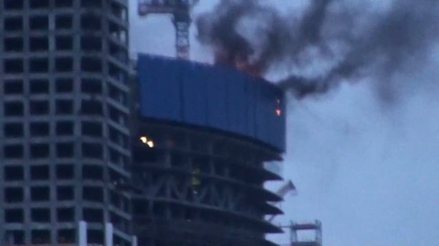 Комплекс "Москва-Сити" чуть не сгорел до тла! смотреть онлайн