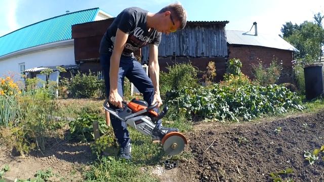 Насадка Болгарка d180 на бензопиле Sadd 6200s смотреть онлайн