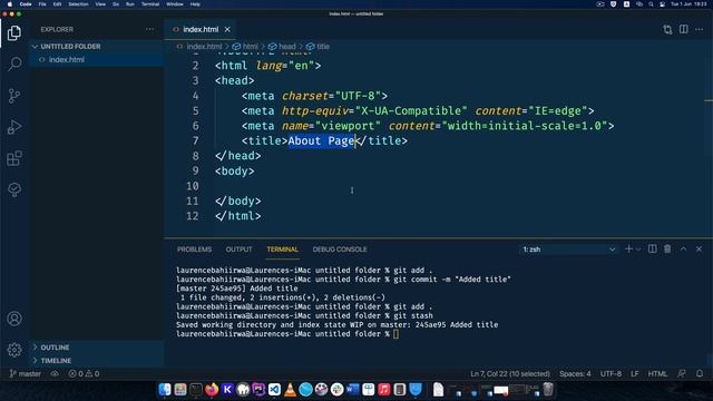 Using Git stash & Git Stash Pop in Git branches. смотреть онлайн